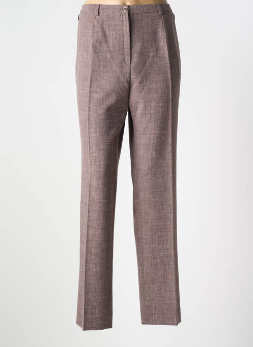 Pantalon droit marron GUY DUBOUIS pour femme