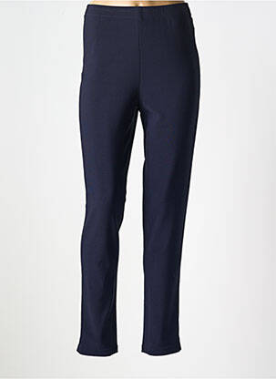 Pantalon droit taille élastique taille normale bleu KARTING femme