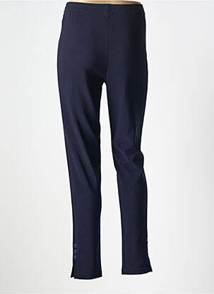 Pantalon droit taille élastique taille normale bleu KARTING femme