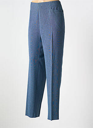 Pantalon droit taille élastique taille normale bleu KARTING femme