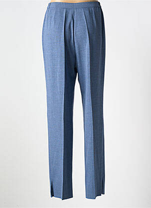 Pantalon droit tissage crêpe taille normale bleu KARTING femme