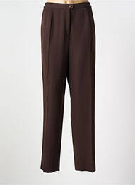 Pantalon droit stretch taille normale marron KARTING femme