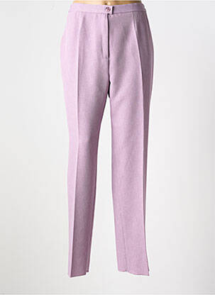 Pantalon droit taille élastique taille normale violet KARTING femme