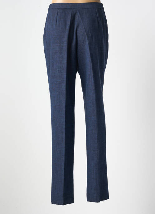 Pantalon droit fermeture zippée sous rabat boutonné taille normale bleu KARTING femme
