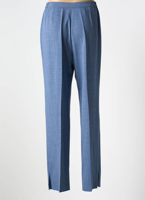 Pantalon droit fermeture zippée sous rabat boutonné taille normale bleu KARTING femme