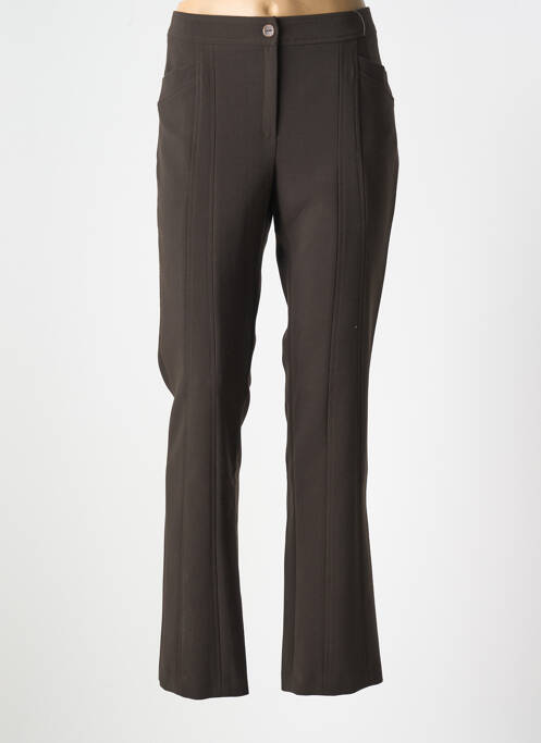 Pantalon droit marron JEAN DELFIN pour femme