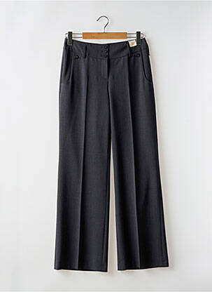 Pantalon droit tissage popeline taille normale gris GARDEUR femme