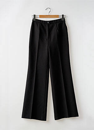 Pantalon large fermeture zippée sous rabat boutonné taille normale noir KARTING femme