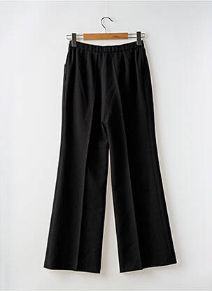 Pantalon large tissage popeline taille normale noir KARTING femme