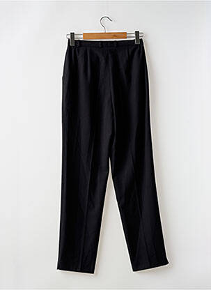 Pantalon slim tissage popeline taille normale noir HUCKE WOMAN femme