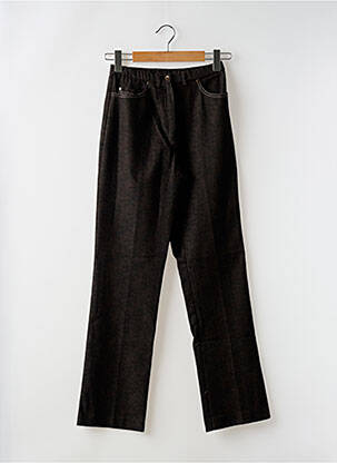 Pantalon slim taille élastique taille normale noir GUY DUBOUIS femme
