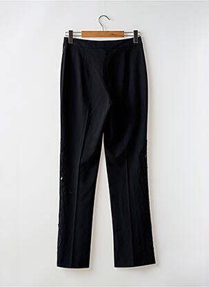 Pantalon flare taille à pinces taille haute noir DUO femme