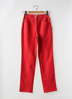 Pantalon slim stretch taille normale rouge GARDEUR femme