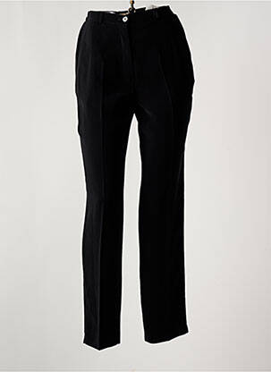 Pantalon slim taille élastique taille normale noir HUCKE WOMAN femme