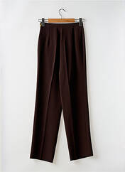 Pantalon droit marron FEDORA pour femme seconde vue
