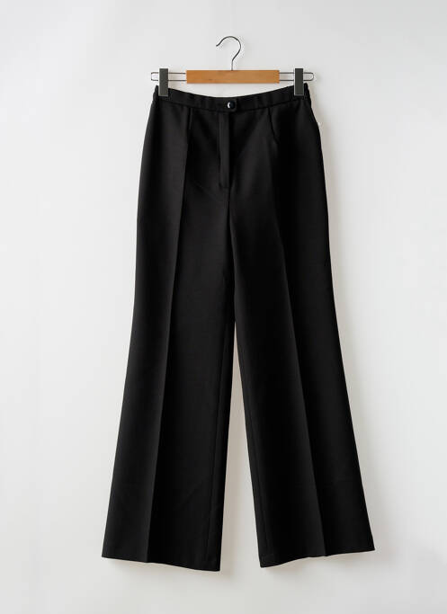 Pantalon large fermeture zippée sous rabat boutonné taille normale noir KARTING femme