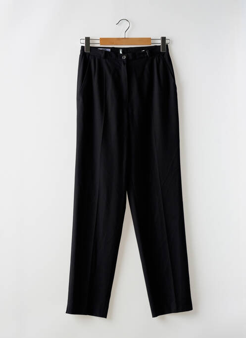 Pantalon slim tissage popeline taille normale noir HUCKE WOMAN femme