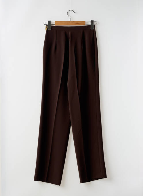 Pantalon droit marron FEDORA pour femme