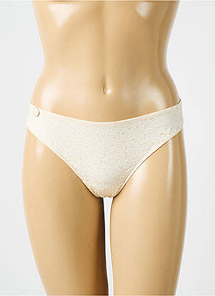 Tanga tissage satiné beige MARIE JO femme