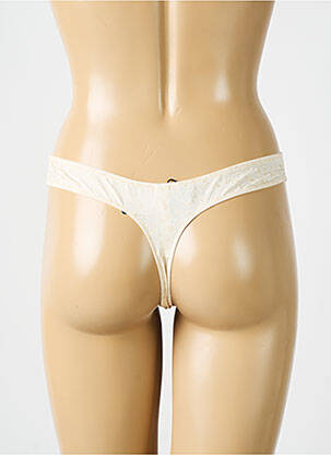 Tanga tissage satiné beige MARIE JO femme