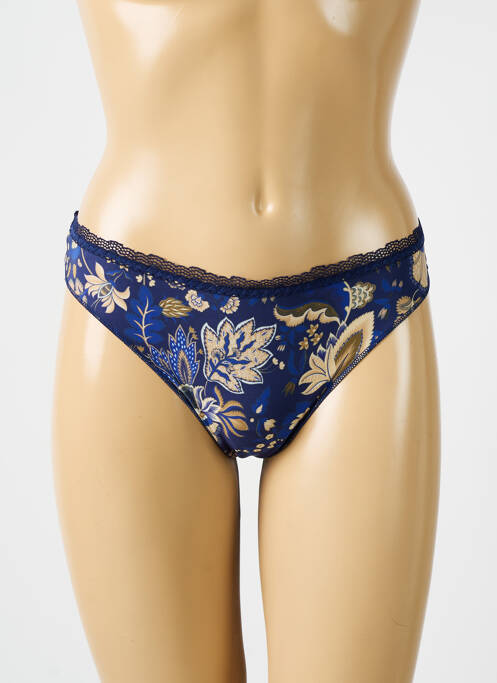 Tanga bleu ANTIGEL pour femme