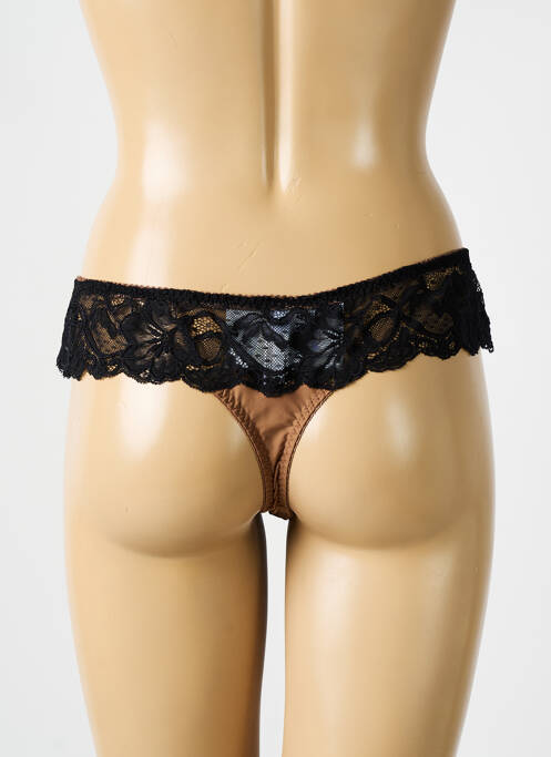 Tanga marron PRIMA DONNA pour femme