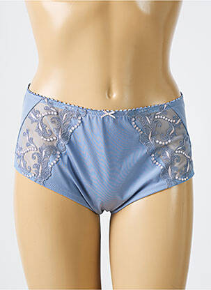Culotte tissage satiné bleu FELINA femme