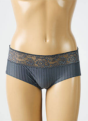 Shorty tissage satiné gris MARIE JO femme
