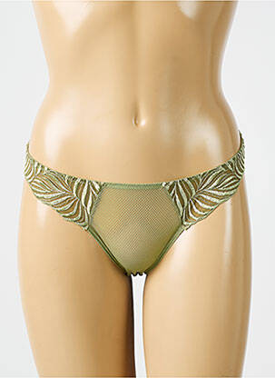Culotte effet matière satinée vert AUBADE femme