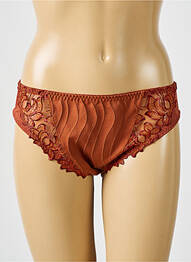 Culotte effet matière satinée marron PRIMADONNA femme