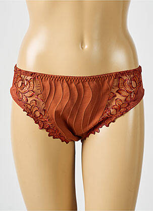 Culotte effet matière satinée marron PRIMA DONNA femme