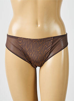 Culotte tissage satiné marron PRIMA DONNA femme