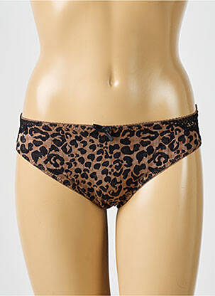 Culotte effet matière satinée marron PRIMADONNA femme