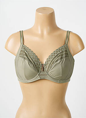 Soutien-gorge effet matière satinée haut soutien-gorge emboitant vert PRIMA DONNA femme