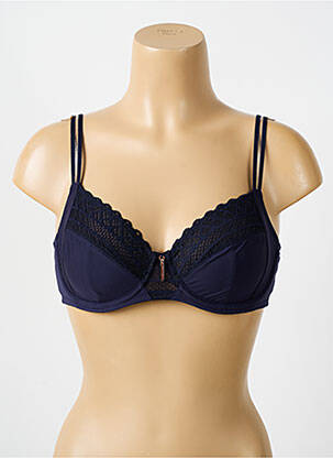 Soutien-gorge effet matière satinée haut soutien-gorge emboitant bleu PRIMA DONNA femme