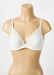Soutien-gorge effet matière satinée haut soutien-gorge emboitant beige ANTIGEL femme