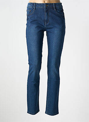 Jeans coupe slim stretch taille normale bleu X-MAX femme