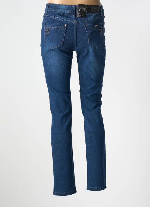 Jeans coupe slim stretch taille normale bleu X-MAX femme