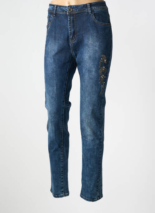 Jeans coupe slim bleu X-MAX pour femme