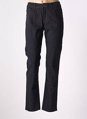Pantalon droit stretch taille normale noir X-MAX femme