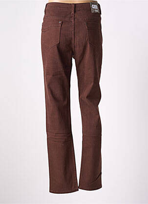 Pantalon droit stretch taille normale marron X-MAX femme