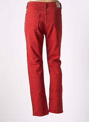 Pantalon droit stretch taille normale rouge X-MAX femme