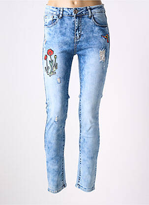 Jeans coupe slim bleu X-MAX pour femme