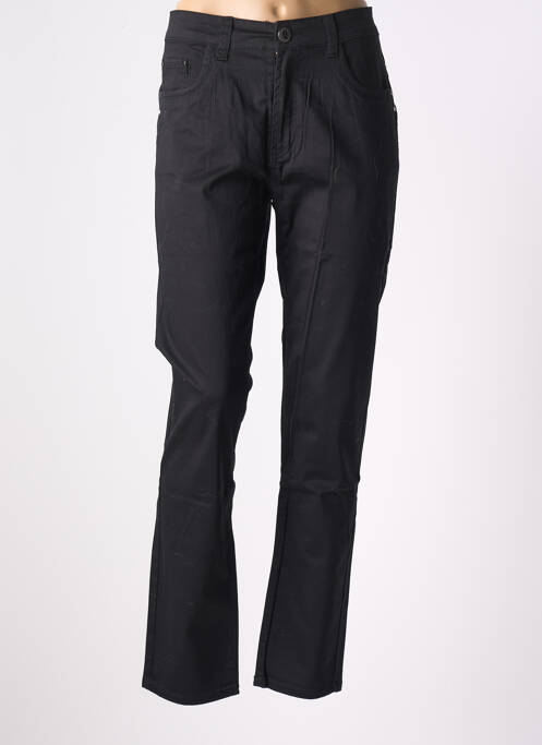 Pantalon droit stretch taille normale noir X-MAX femme