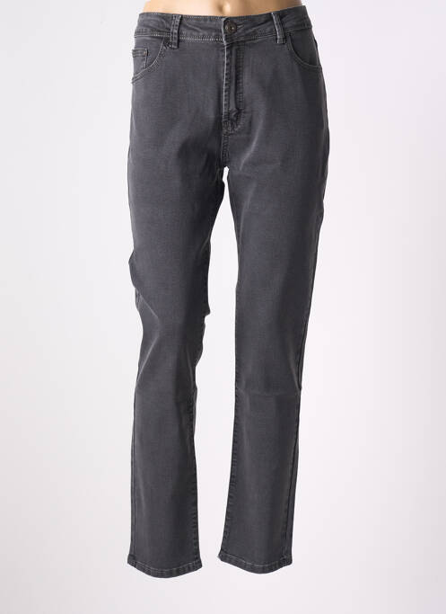 Jeans coupe droite gris X-MAX pour femme