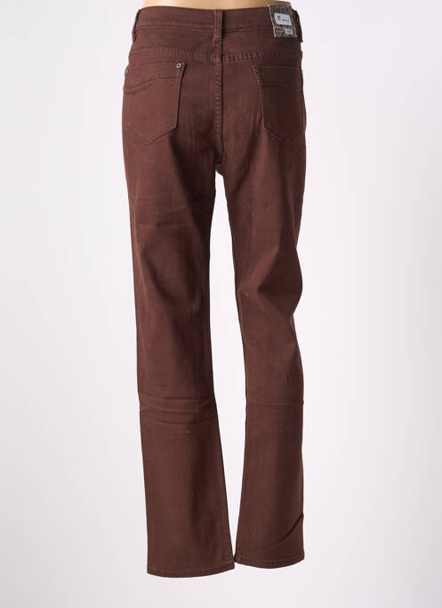 Pantalon droit marron X-MAX pour femme