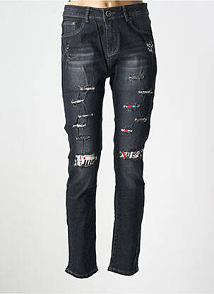 Jeans coupe slim poches gris X-MAX femme