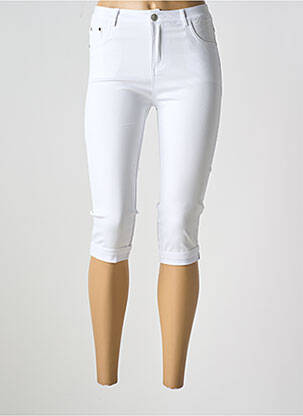 Pantacourt poches blanc X-MAX femme