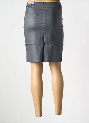 Jupe mi-longue coupe droite gris X-MAX femme