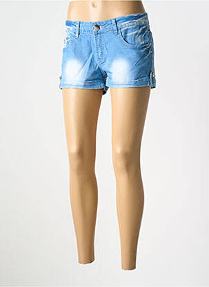 Short tissage denim bleu X-MAX femme